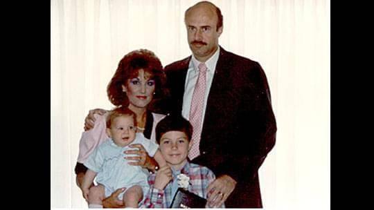 A family photo at Jordans christening in 1986