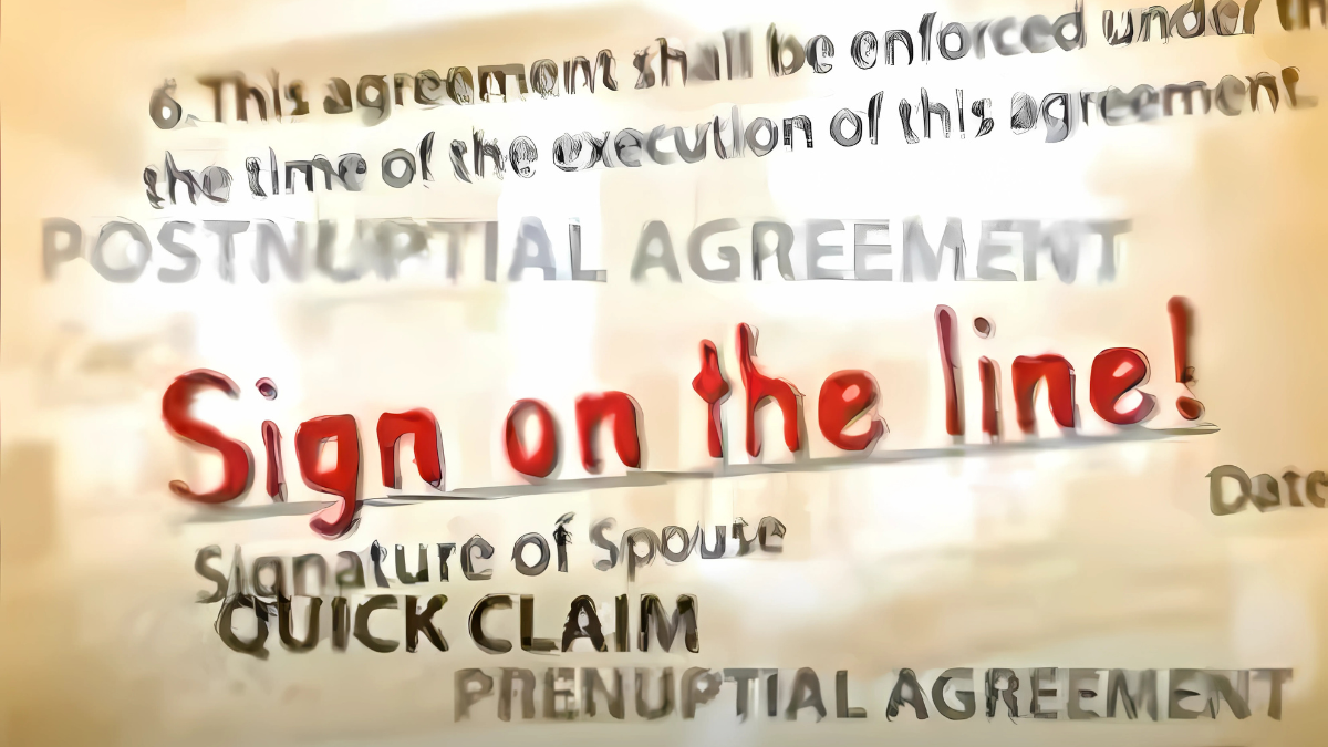 Sign On The Line!